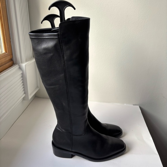 Aquatalia Cambria Weatherproof‎ Riding Boot Black Leather Sz 6.5 $595 - Picture 6 of 12